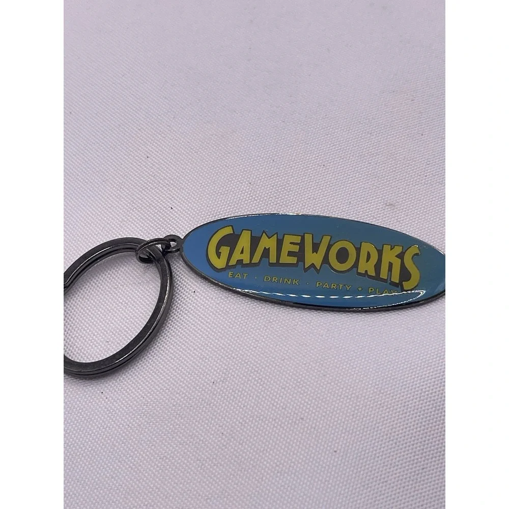 Game Works Eat, Drink, Party, Play Keychain‎ Key Chain 90's